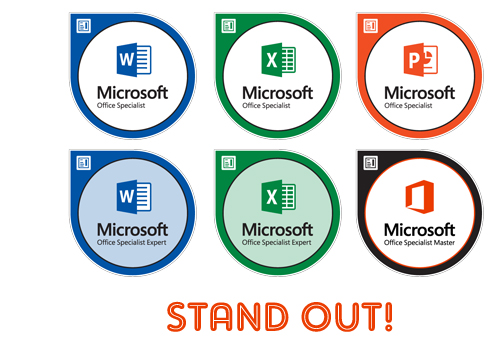 Certiport MOS Badges Page